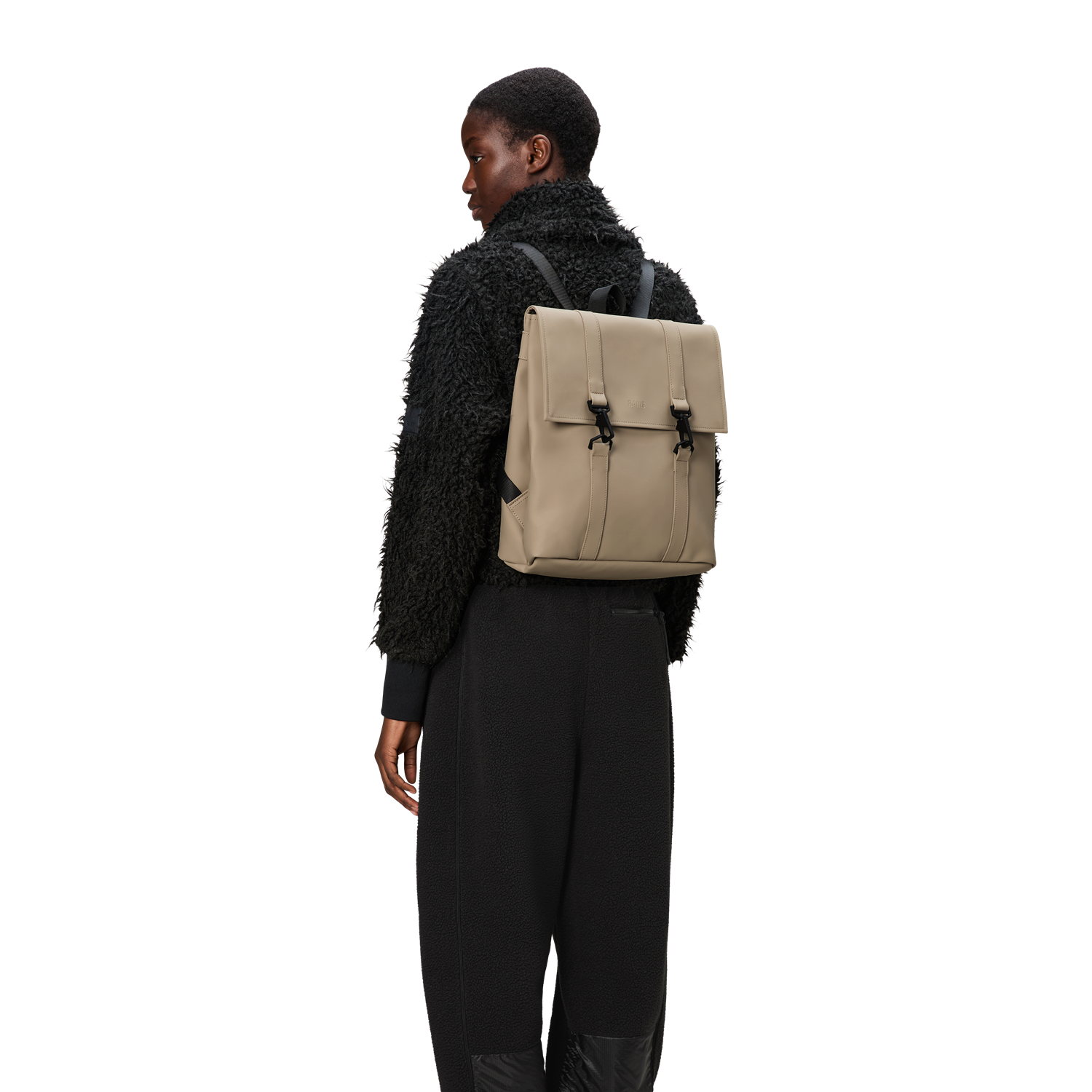 Sac à Dos Rains MSN – Taille S – Beige – Polyester – Occasion